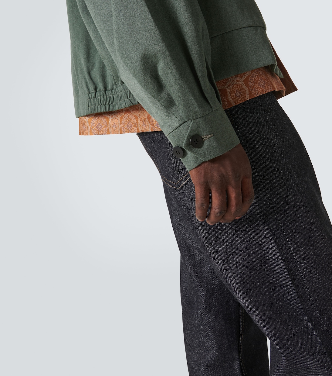 Alcan wool and linen satin jacket | Visvim