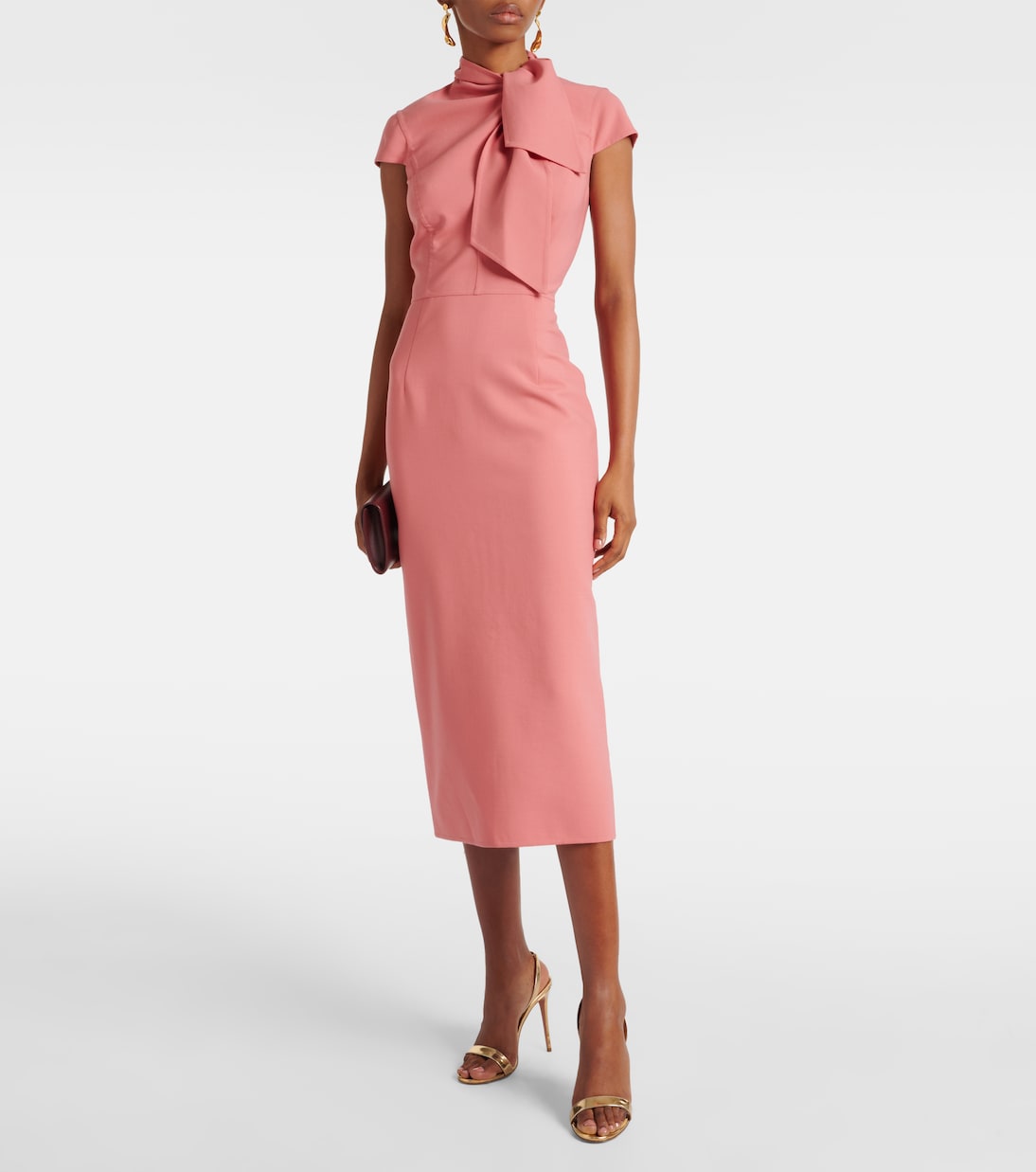 Abito midi in misto lana | Oscar de la Renta