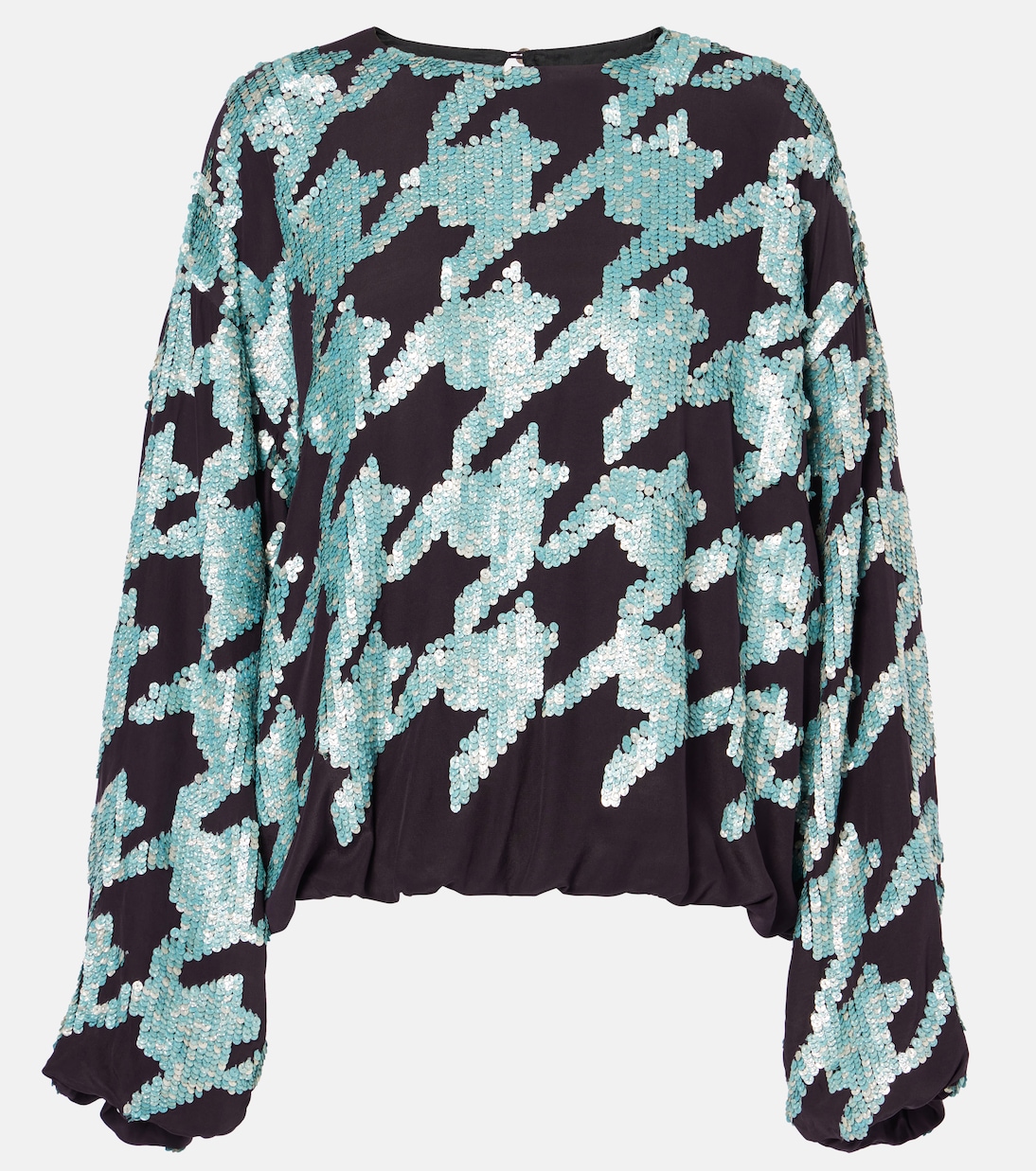 Sudadera de seda con pata de gallo | Dries Van Noten