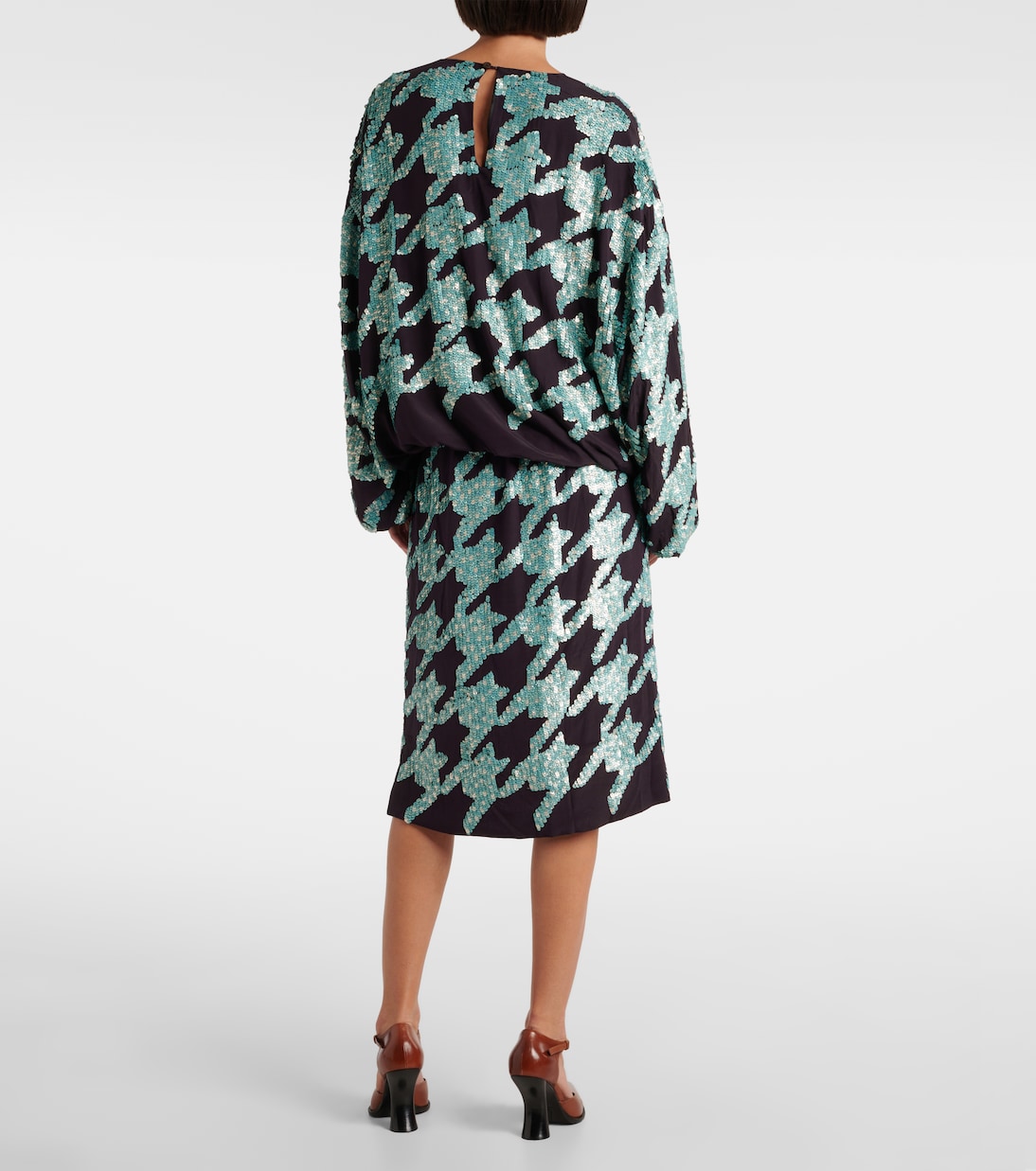 Sudadera de seda con pata de gallo | Dries Van Noten