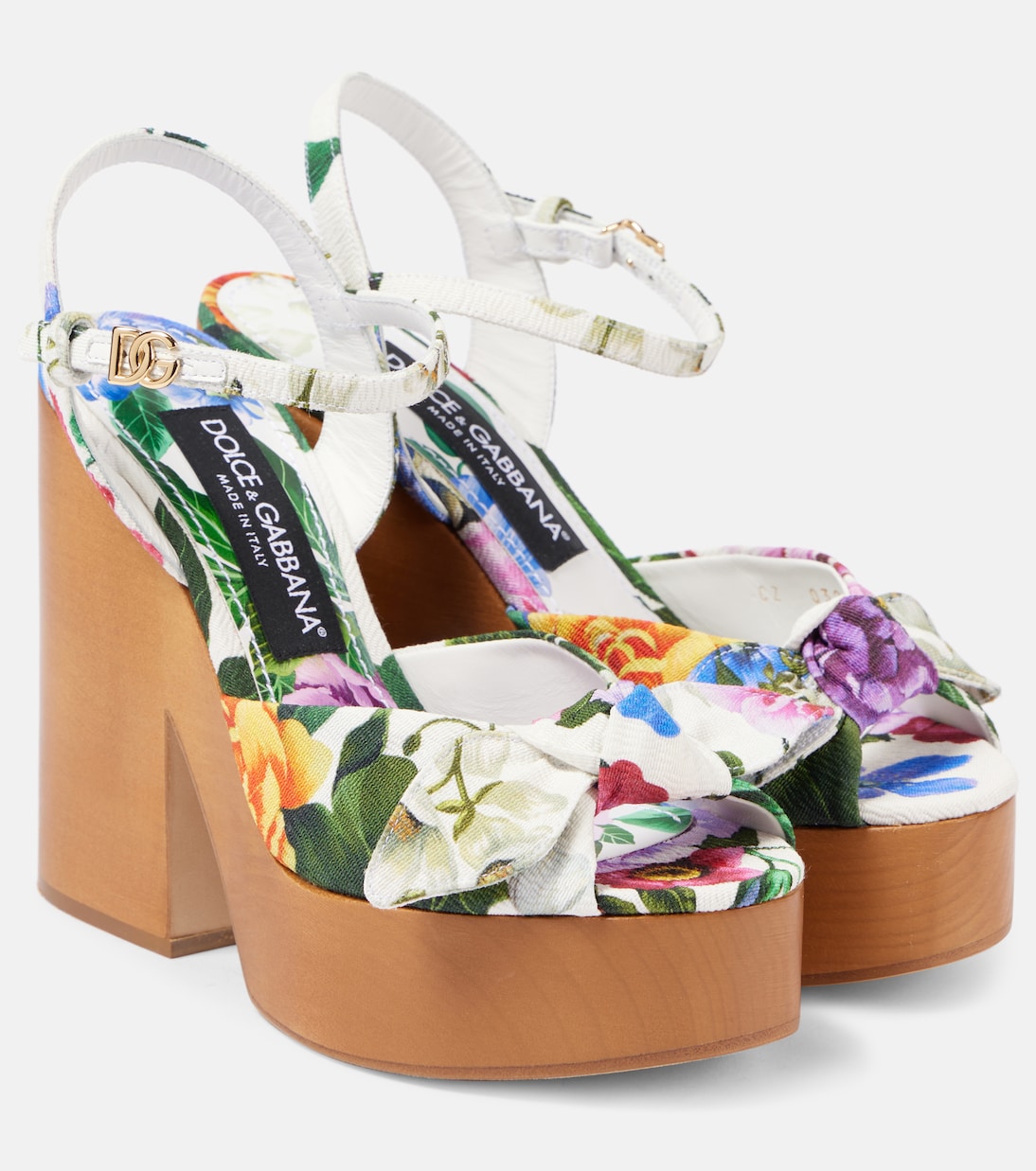 Sandales à plateforme en jacquard | Dolce&Gabbana