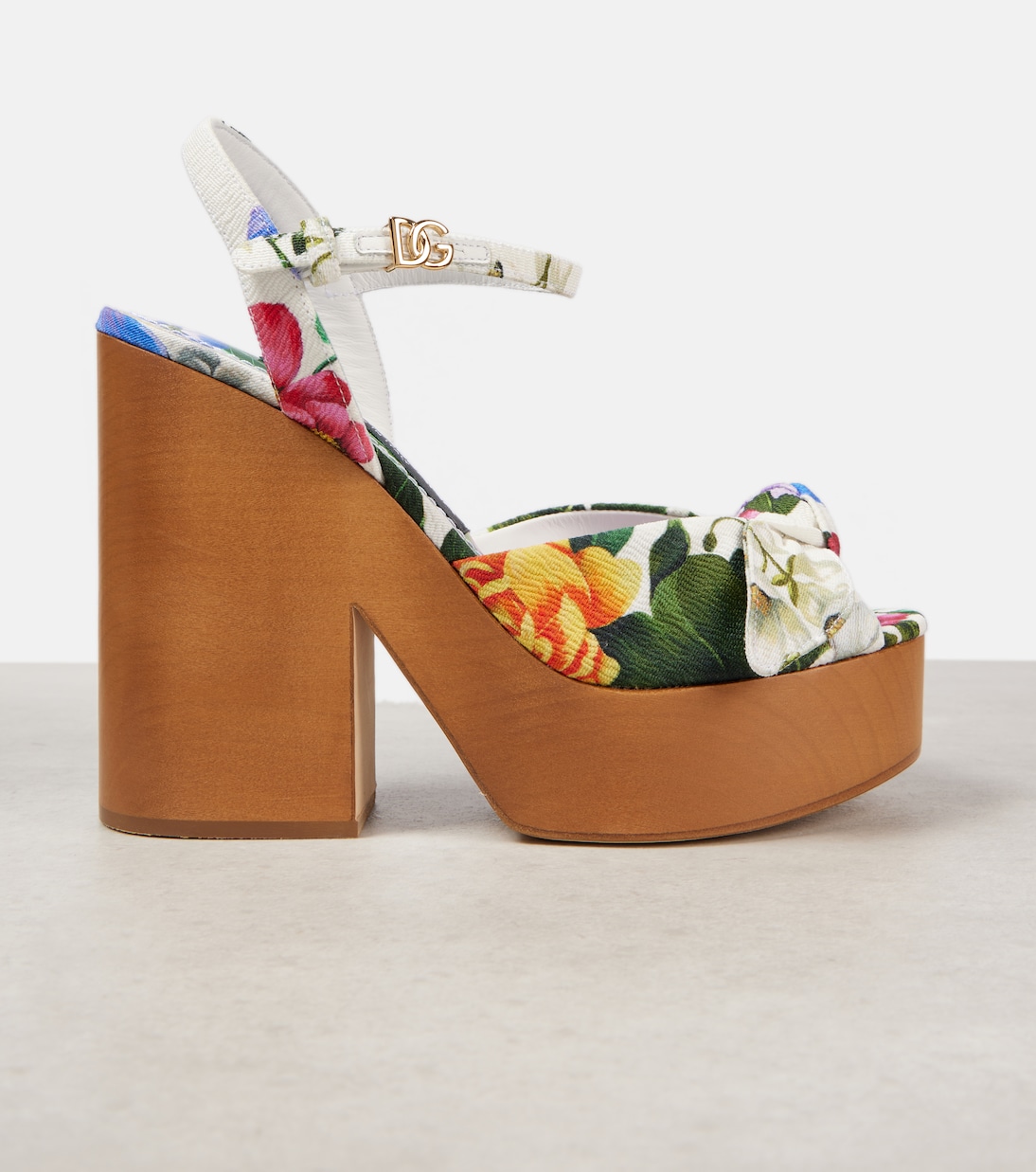 Sandales à plateforme en jacquard | Dolce&Gabbana