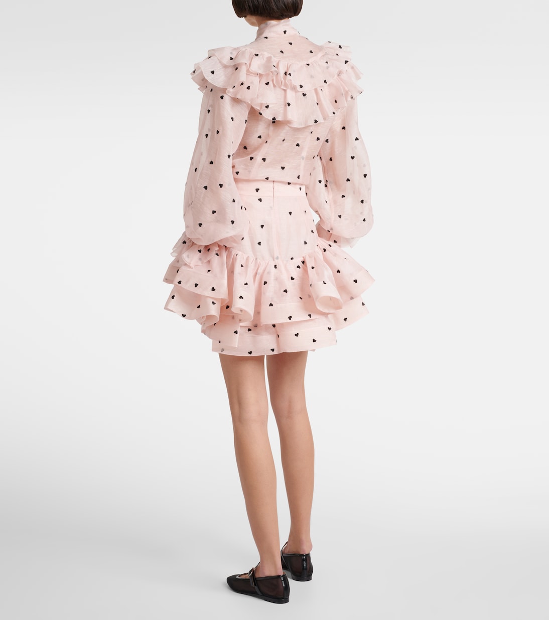 Minigonna Crush Flip in lino e seta | Zimmermann