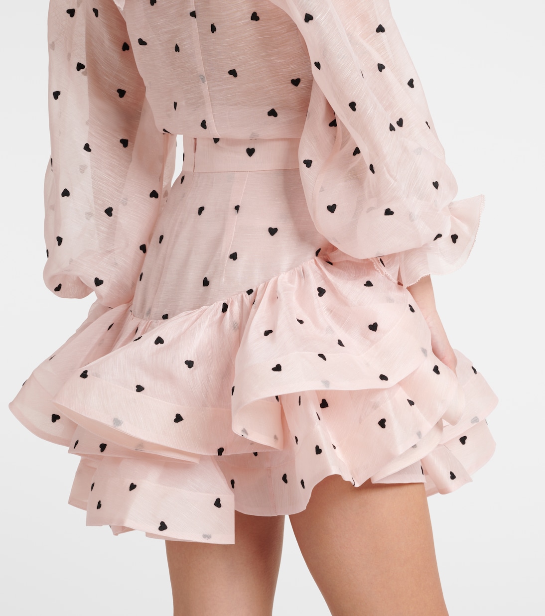 Minigonna Crush Flip in lino e seta | Zimmermann