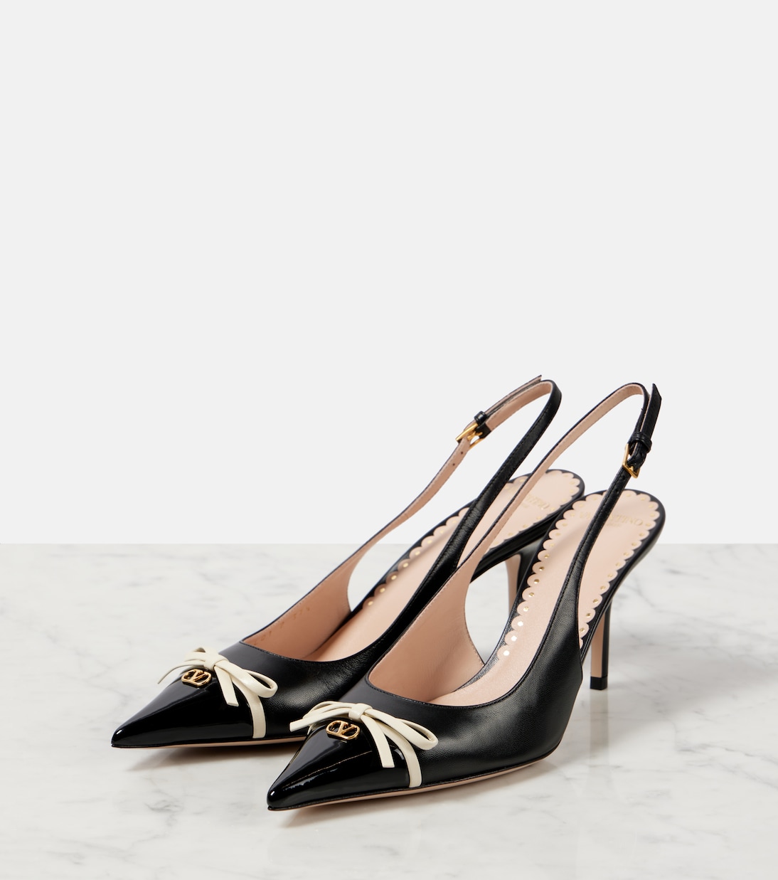 Escarpins slingback Bepointy 80 en cuir | Valentino Garavani