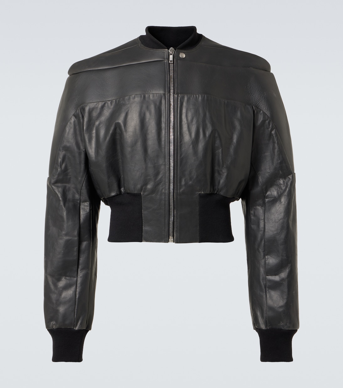 Cropped-Lederjacke Girdered | Rick Owens