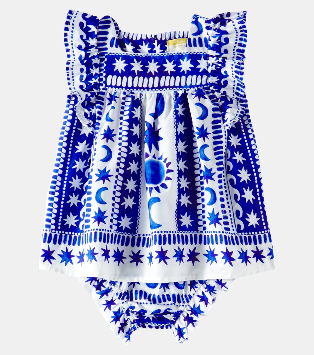 Baby Fases Da Lua Mini cotton top and bloomers set | Fábula