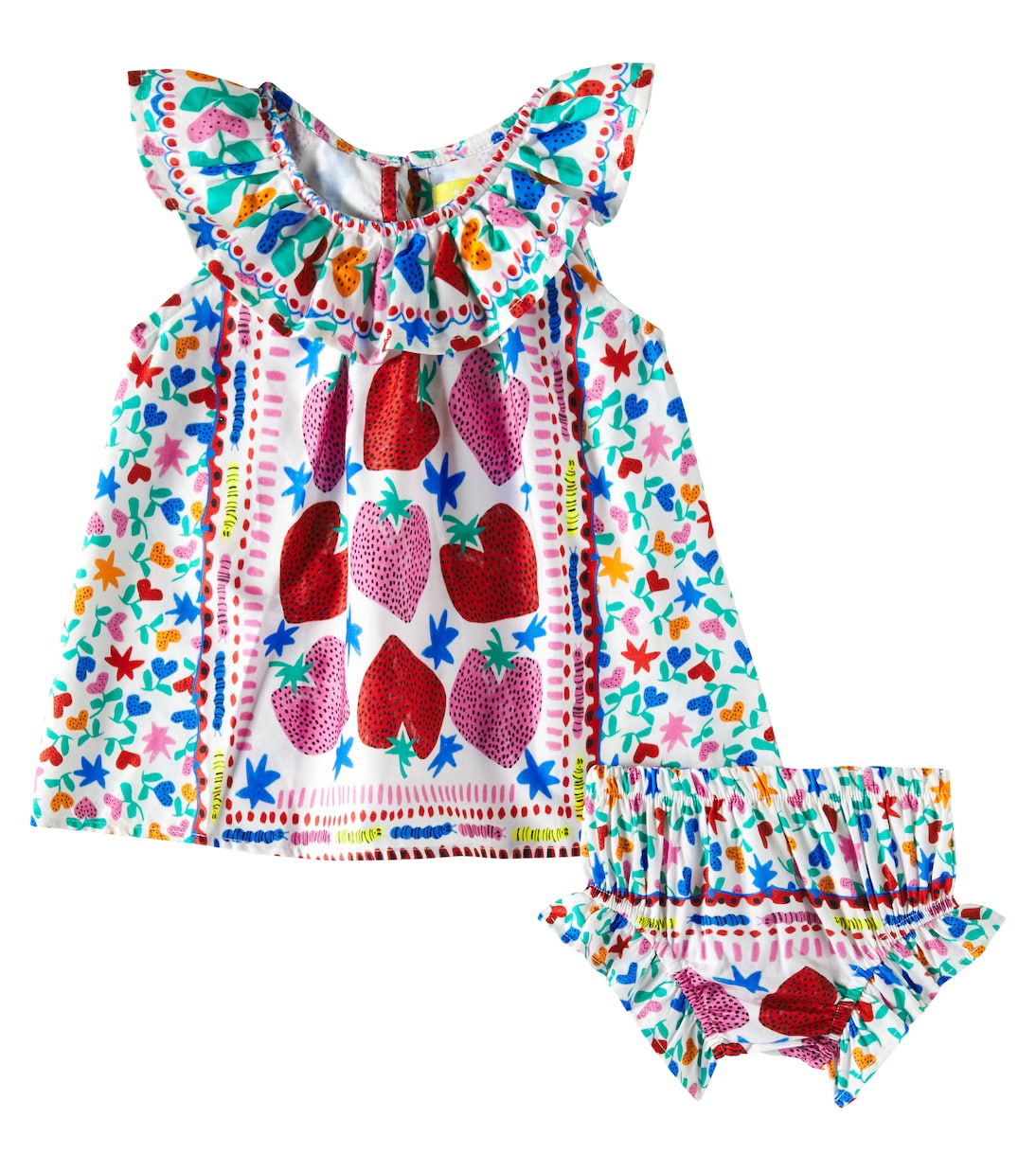 Baby - Abito in cotone con stampa | Fábula
