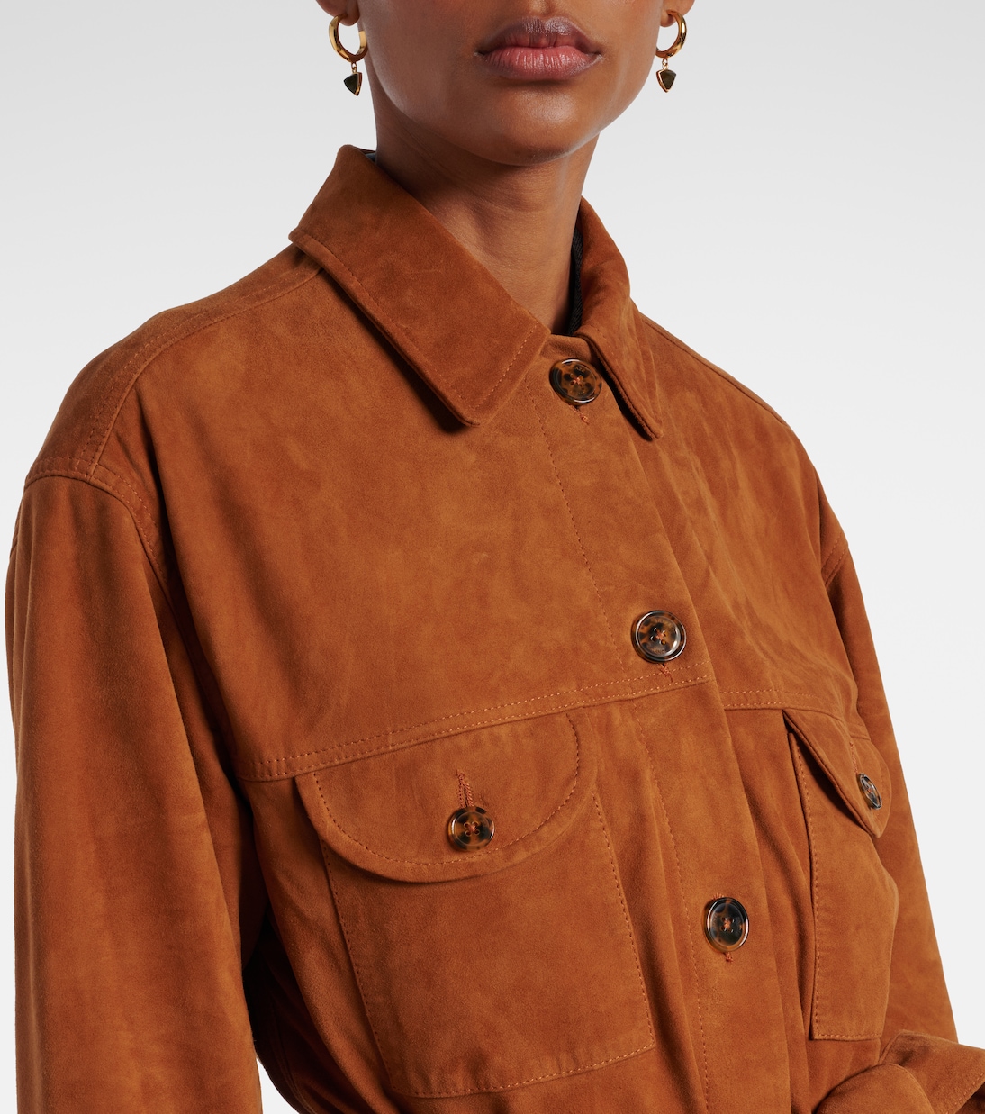 Viva Sahariana belted suede jacket | Blazé Milano