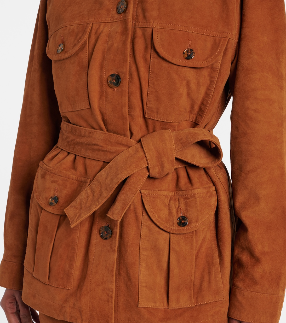 Viva Sahariana belted suede jacket | Blazé Milano