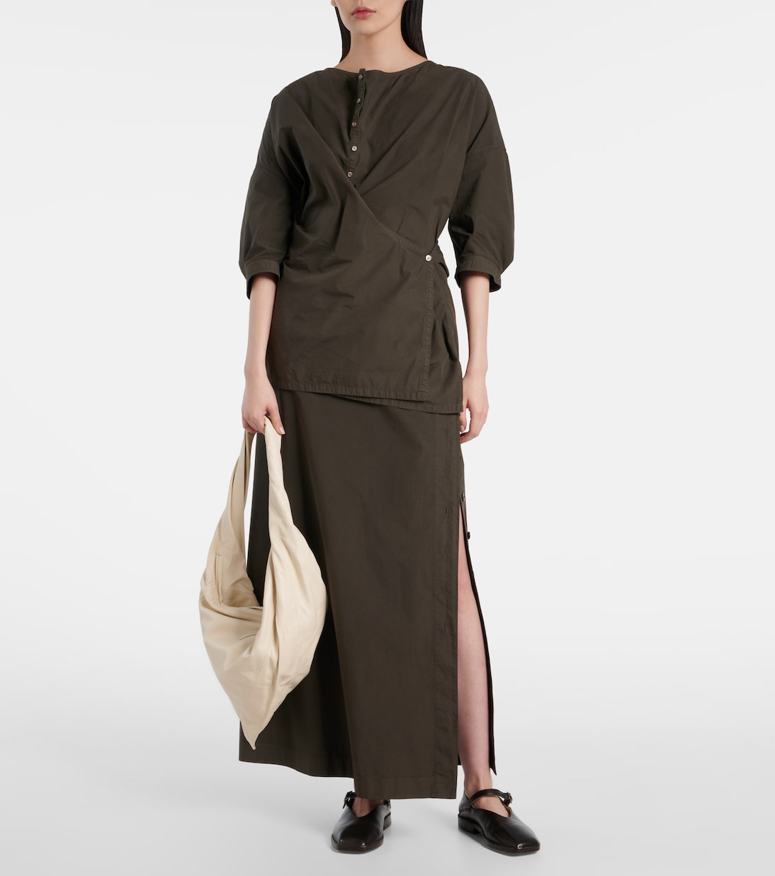Borsa a spalla Scarf Small in pelle | Lemaire