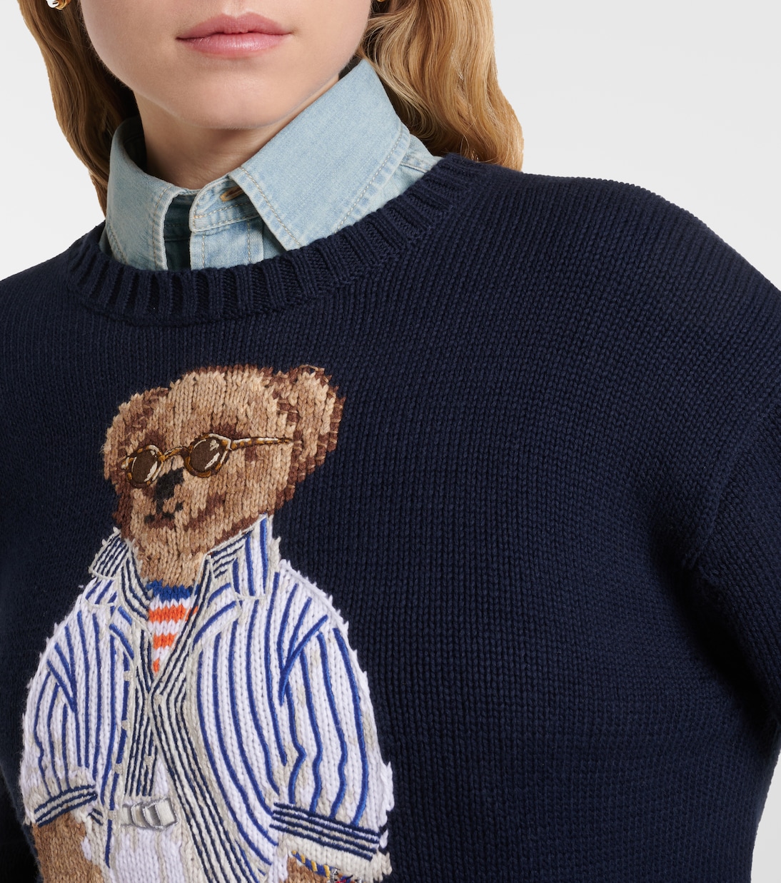 Jersey Polo Bear de algodón en intarsia | Polo Ralph Lauren