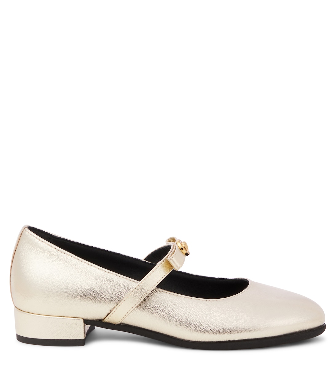 Leather ballet flats | Versace Kids