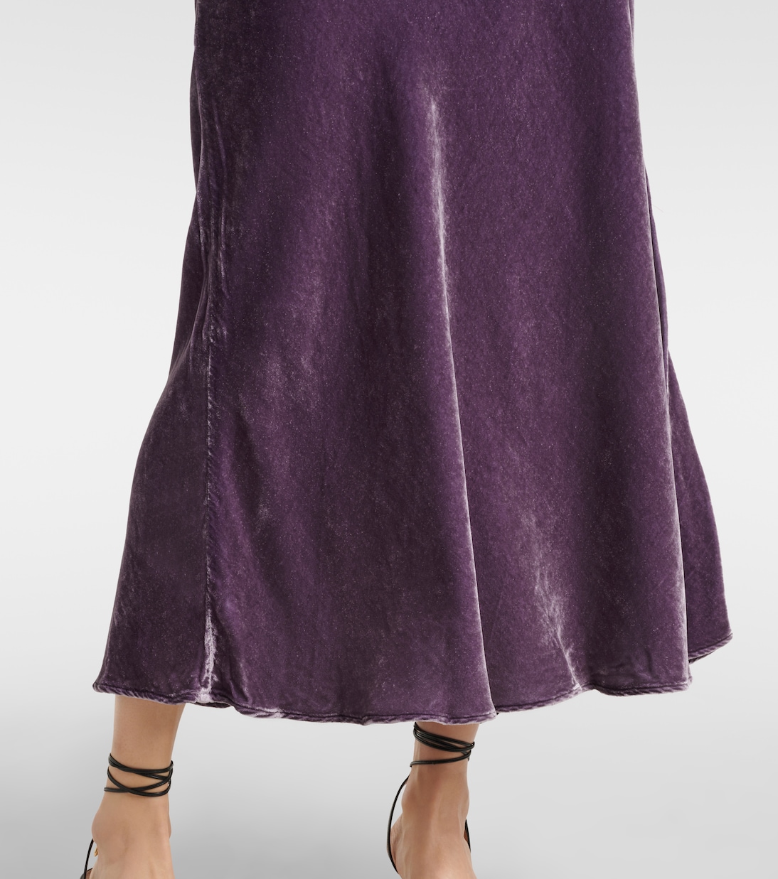 Jupe longue Eza en velours | Velvet