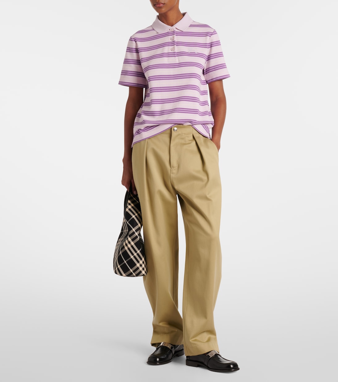 Icon Stripe cotton polo shirt | Burberry