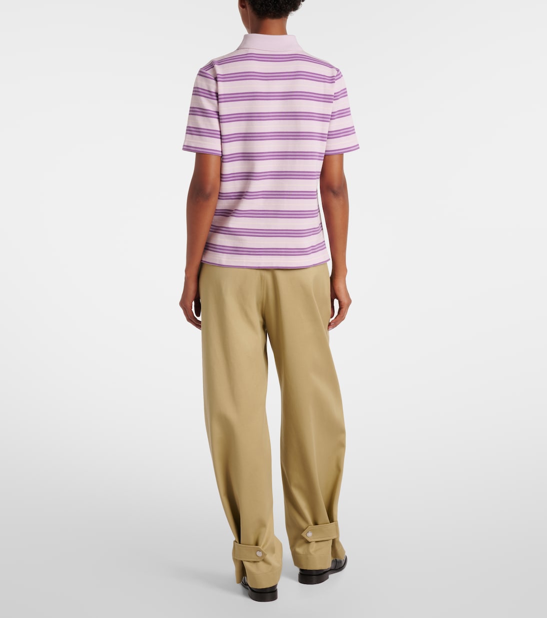 Icon Stripe cotton polo shirt | Burberry