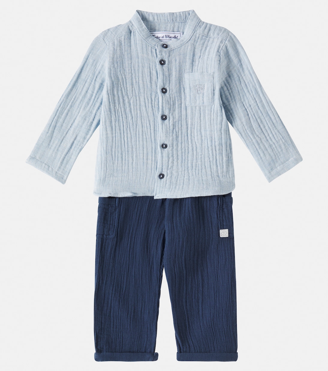 Bebé - set de camisa y pantalones de sirsaca | Tartine et Chocolat