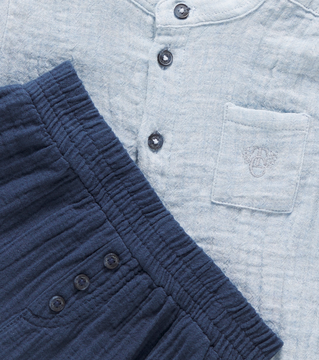 Bebé - set de camisa y pantalones de sirsaca | Tartine et Chocolat