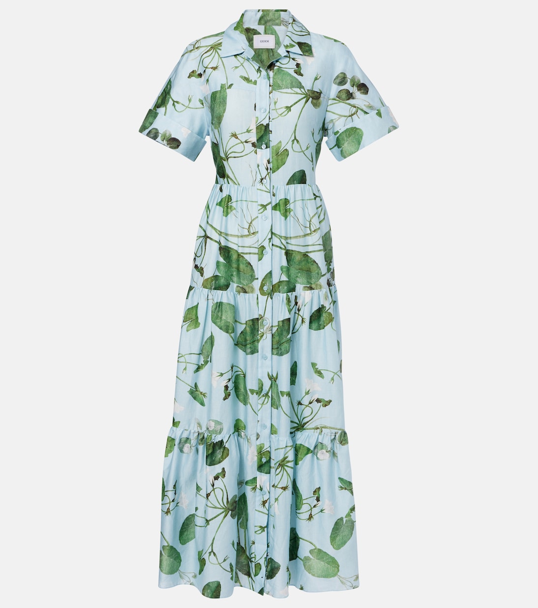 Robe midi en coton à fleurs | Erdem