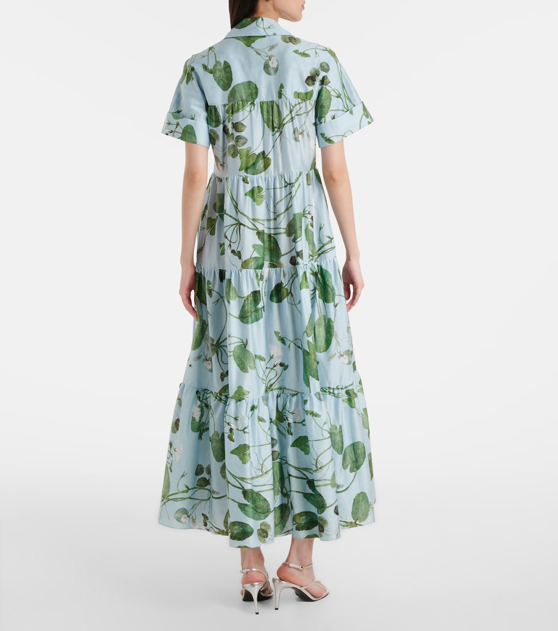Robe midi en coton à fleurs | Erdem