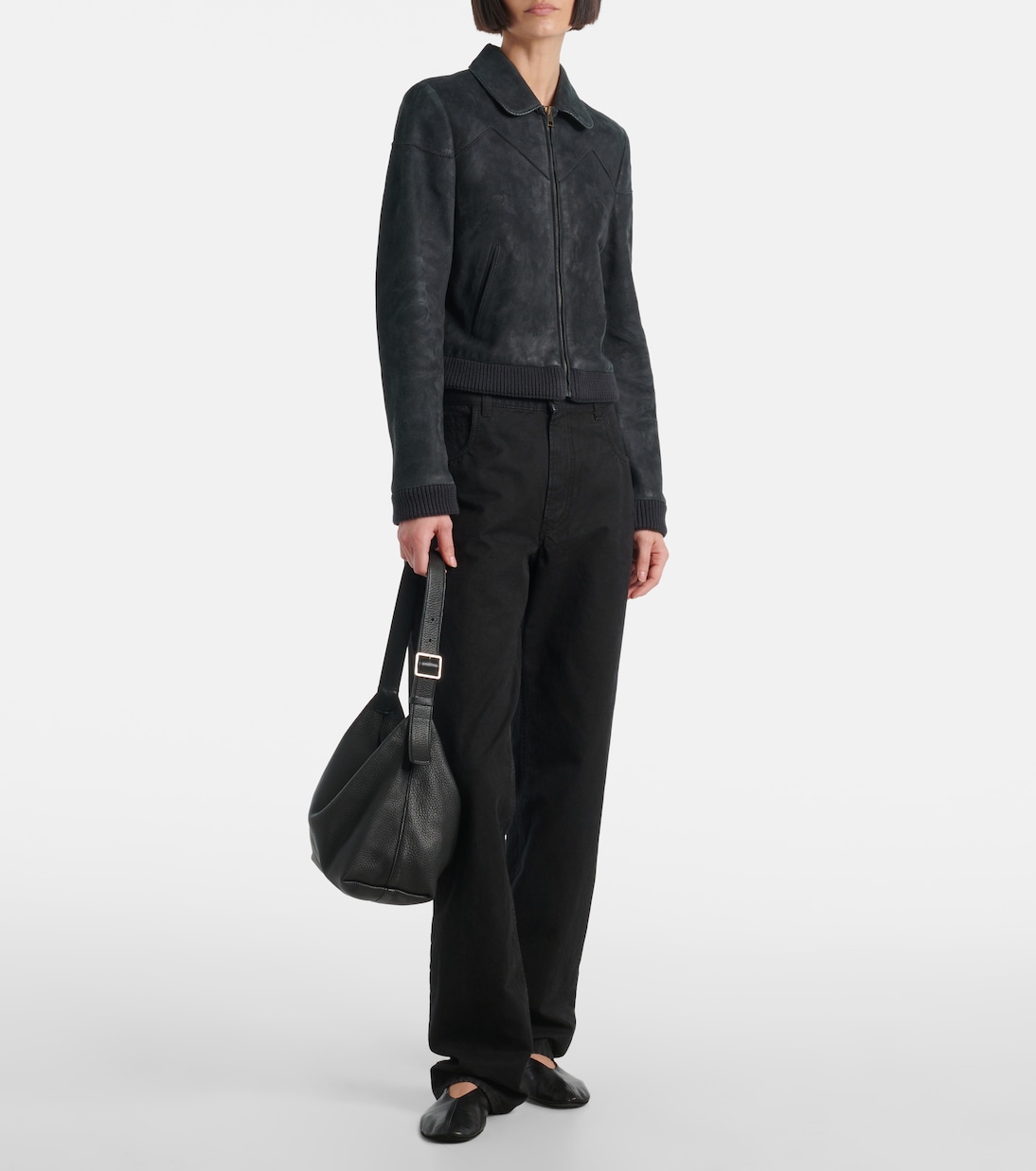 Jacke Axelette aus Veloursleder | The Row