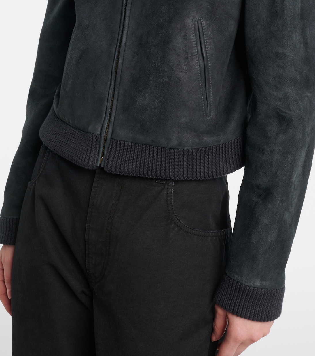 Jacke Axelette aus Veloursleder | The Row