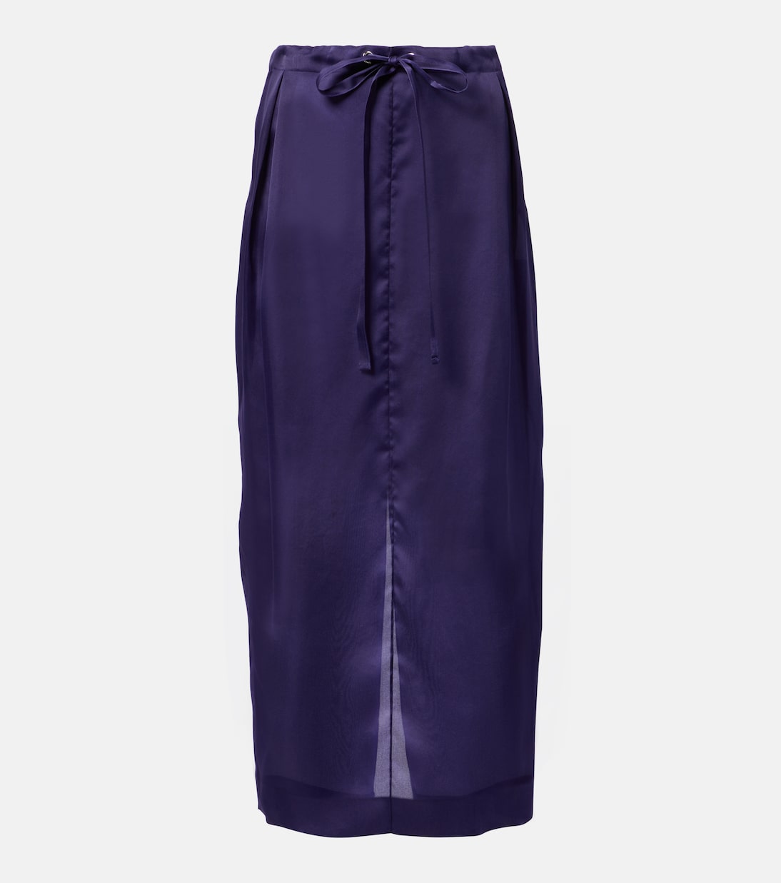 Jupe longue Chenton en organza de soie | Khaite