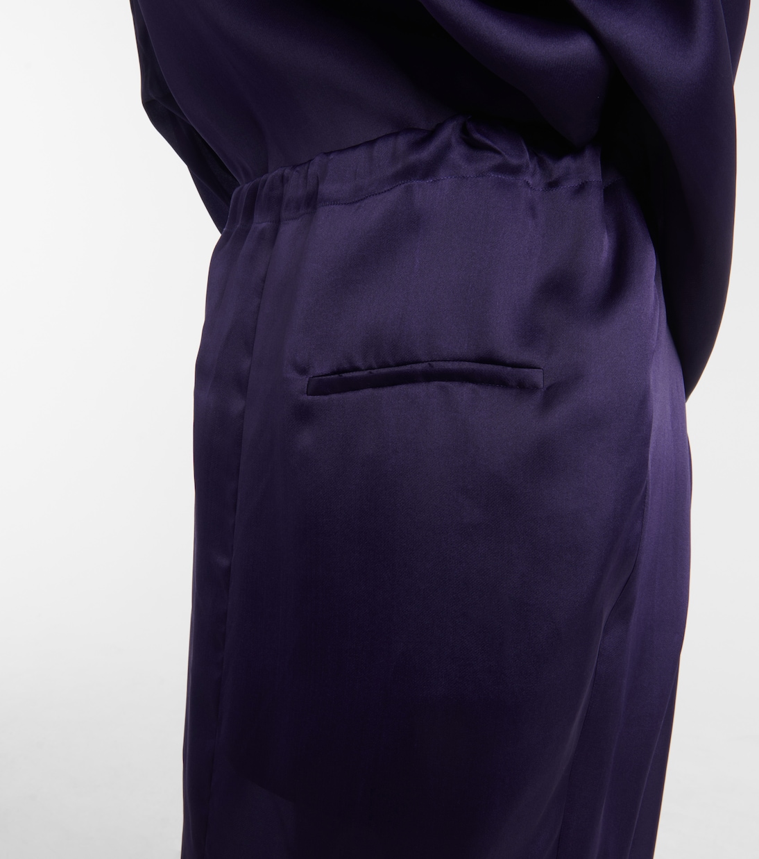 Jupe longue Chenton en organza de soie | Khaite