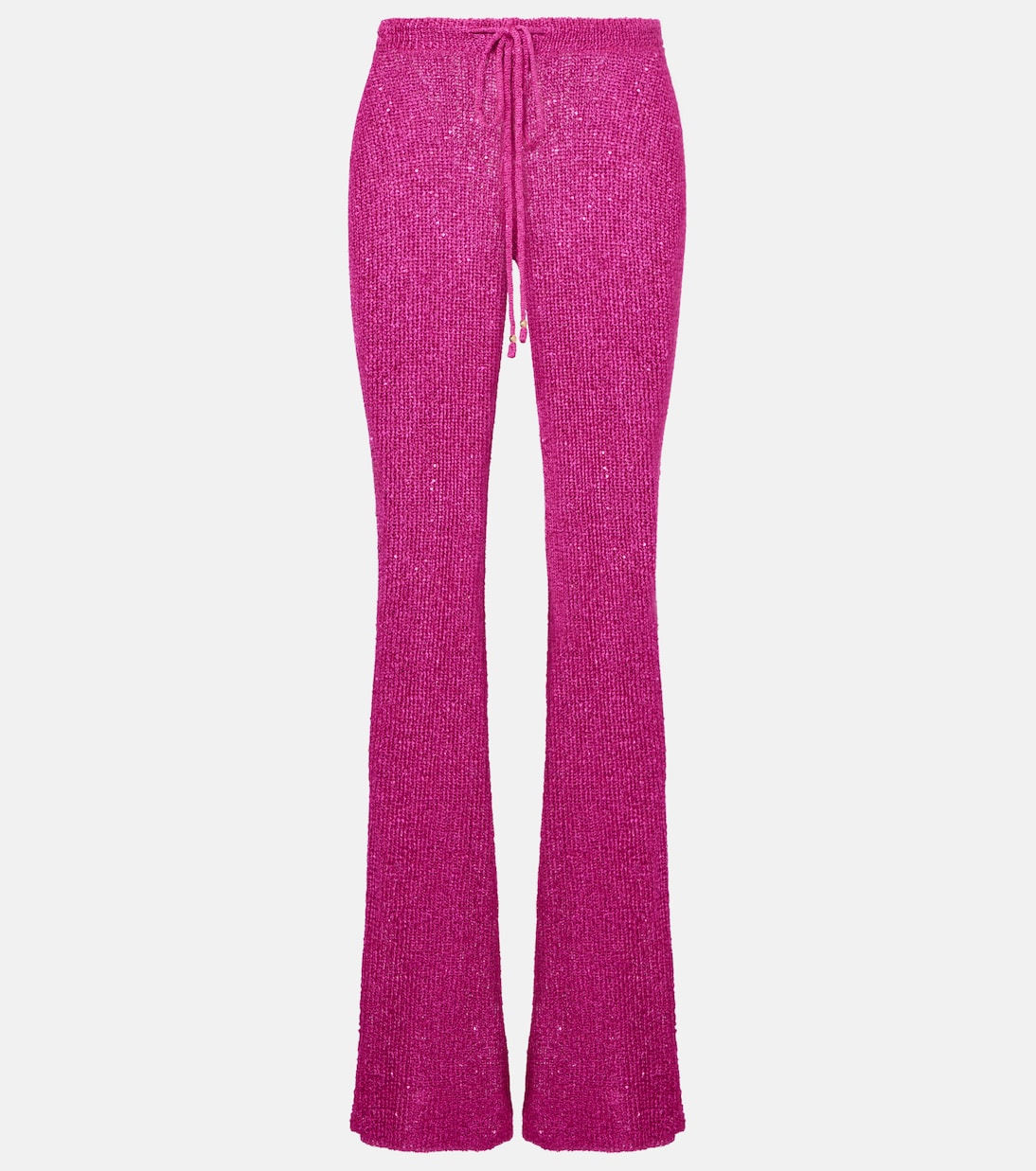 Liz knitted sequined flared pants | Bananhot