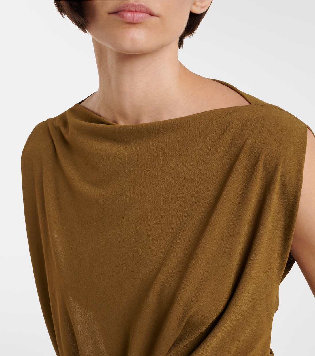 Draped crêpe jersey gown | Alex Perry