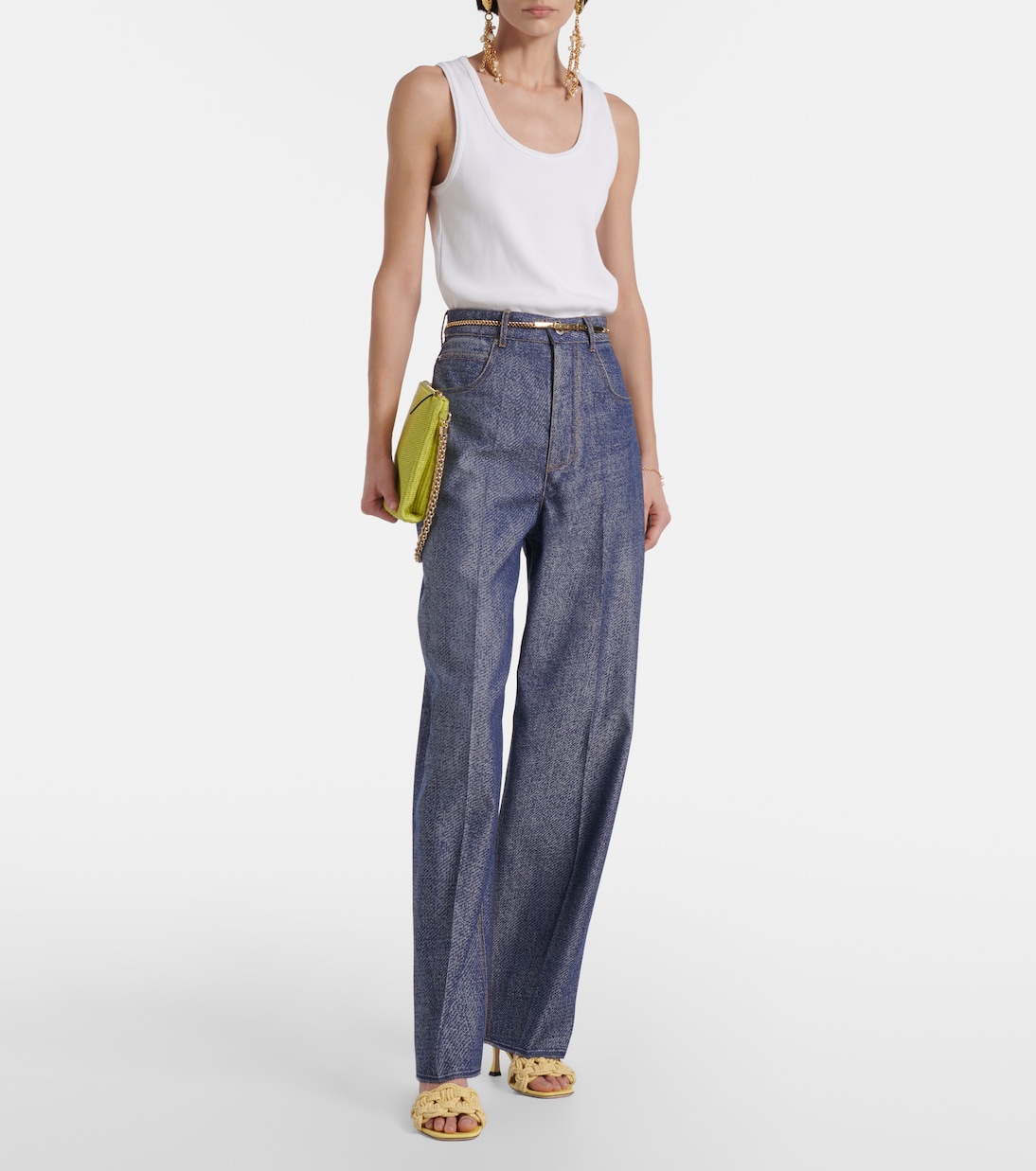 Mules Chara 70 de rafia | Jimmy Choo