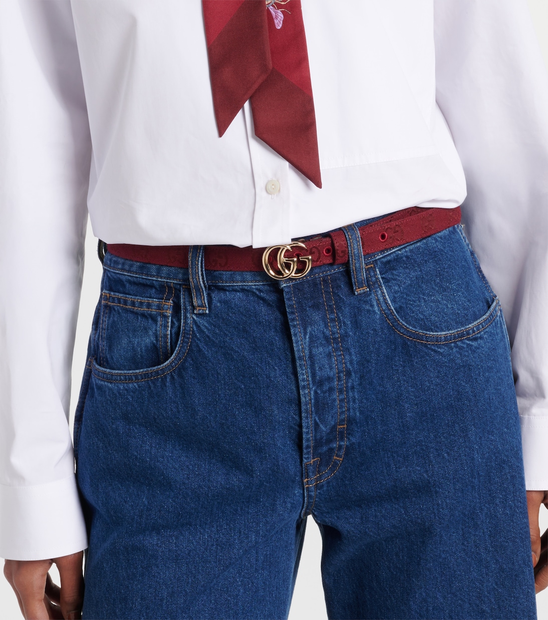 GG Marmont canvas belt | Gucci