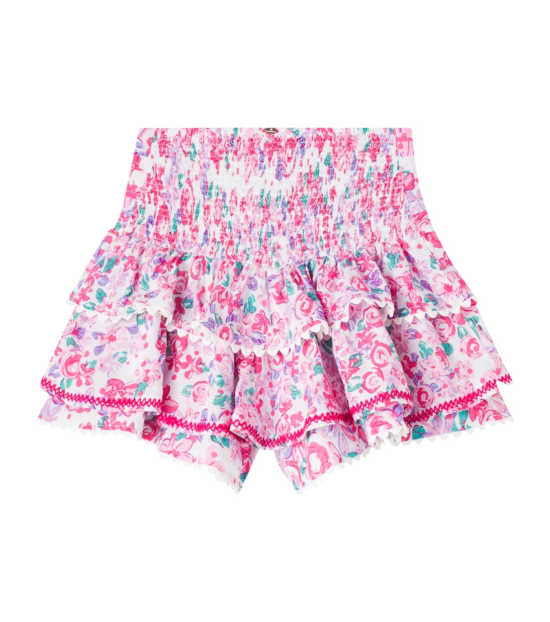 Alizee floral ruffled skirt | Poupette St Barth Kids