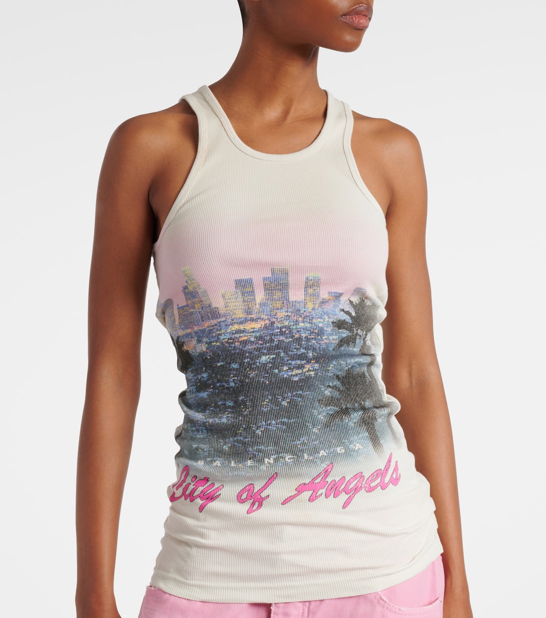 City of Angels cotton tank top | Balenciaga