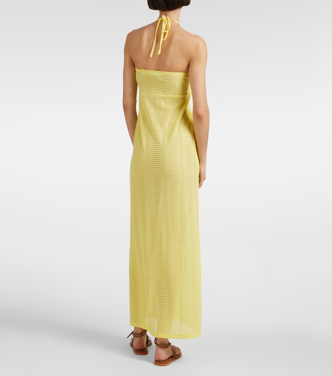 Abito lungo Mila con scollo all’americana | Melissa Odabash