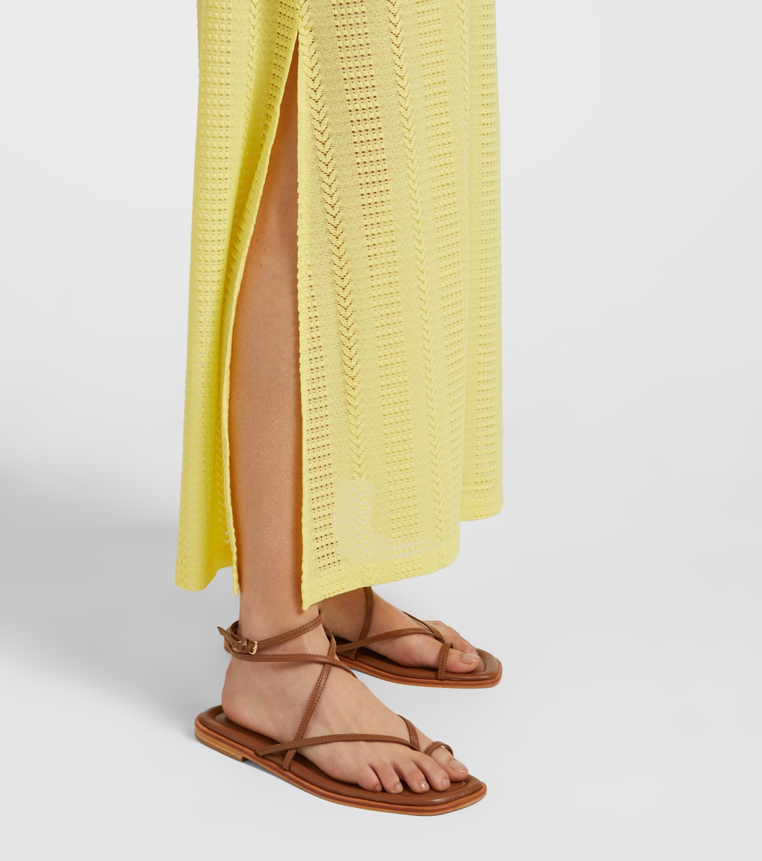 Abito lungo Mila con scollo all’americana | Melissa Odabash