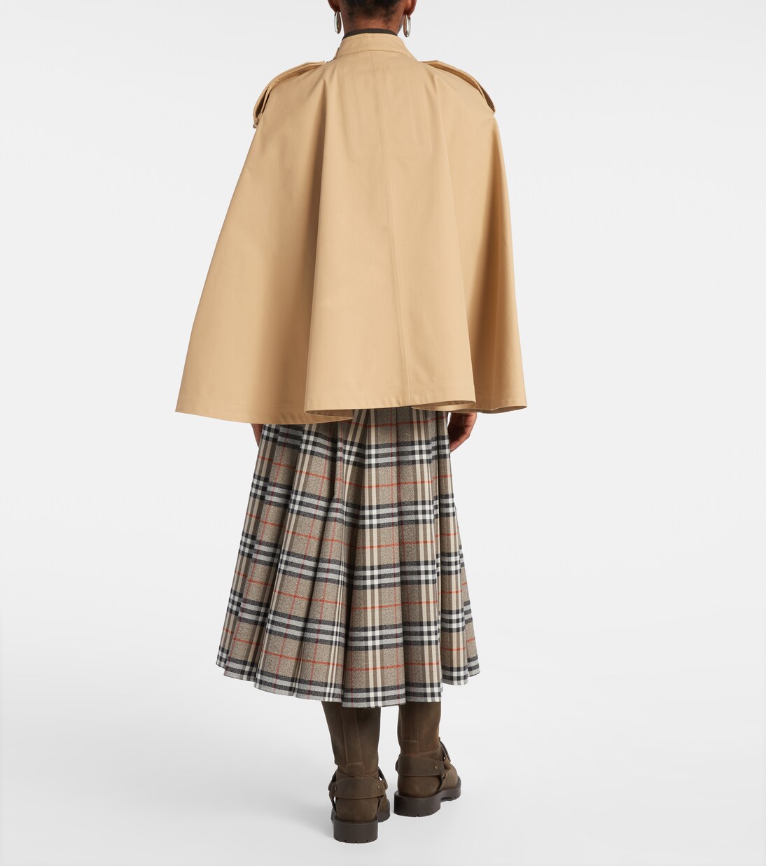 Double-breasted cotton cape | Burberry