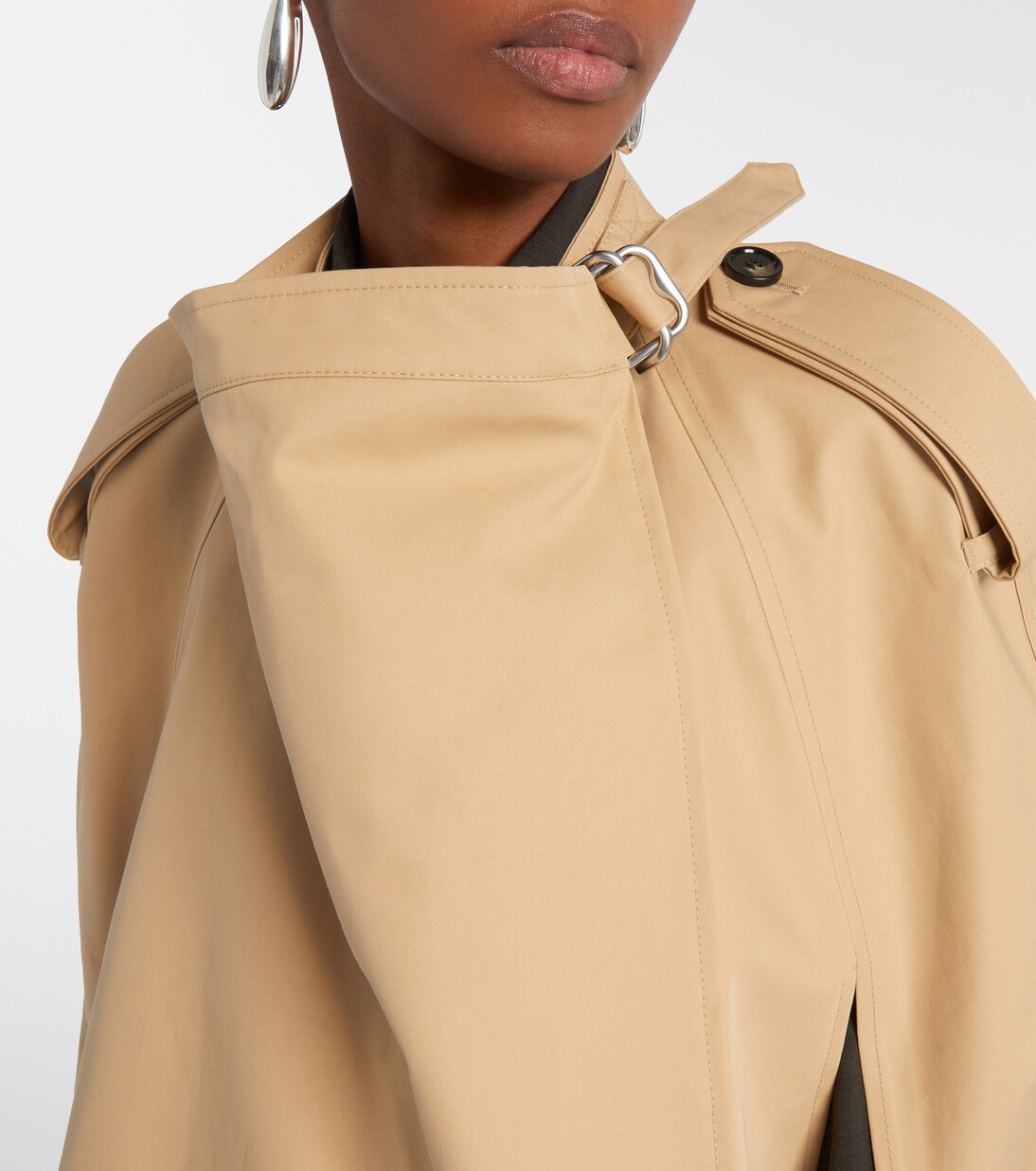 Double-breasted cotton cape | Burberry
