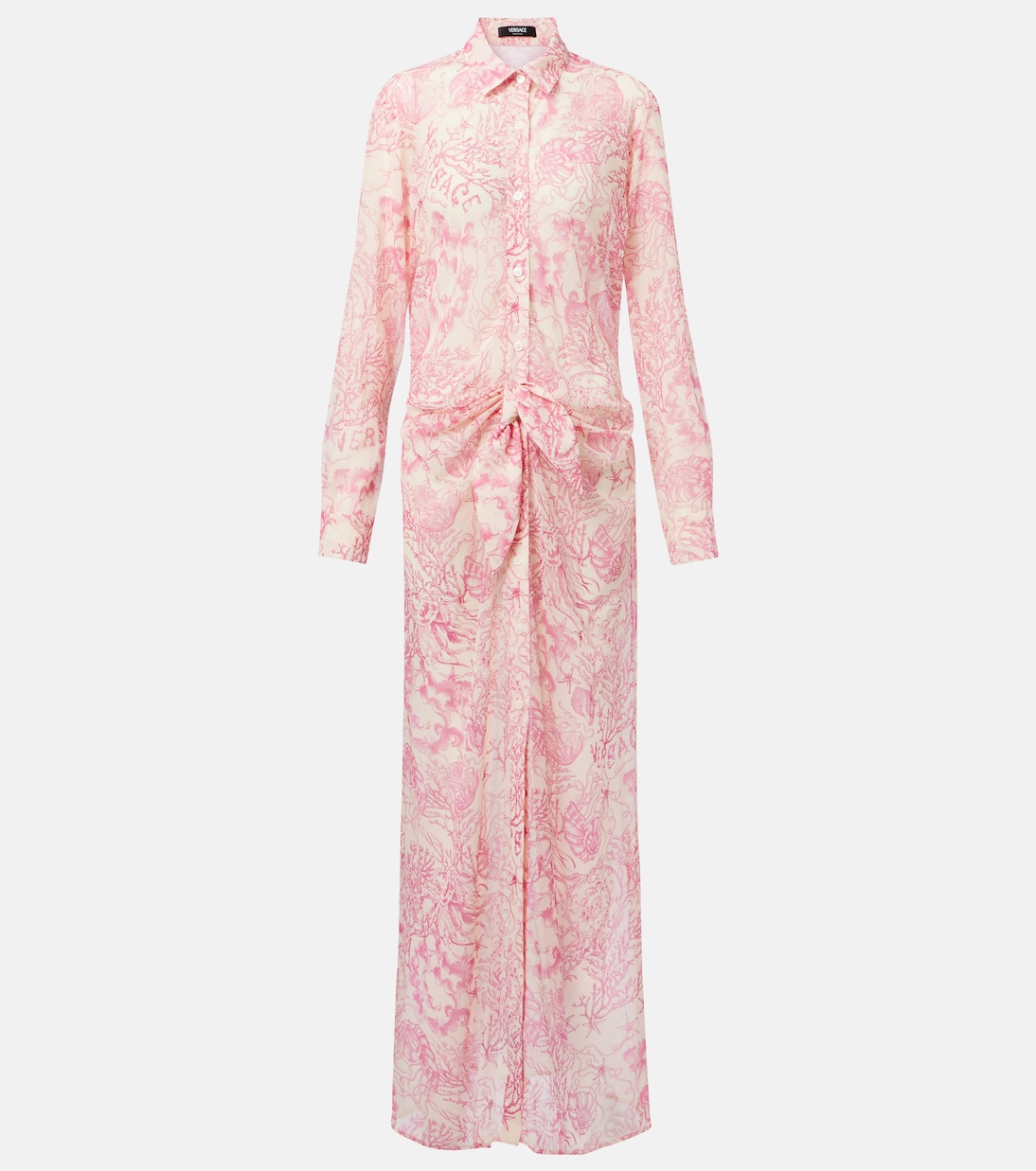 Robe chemise imprimée | Versace