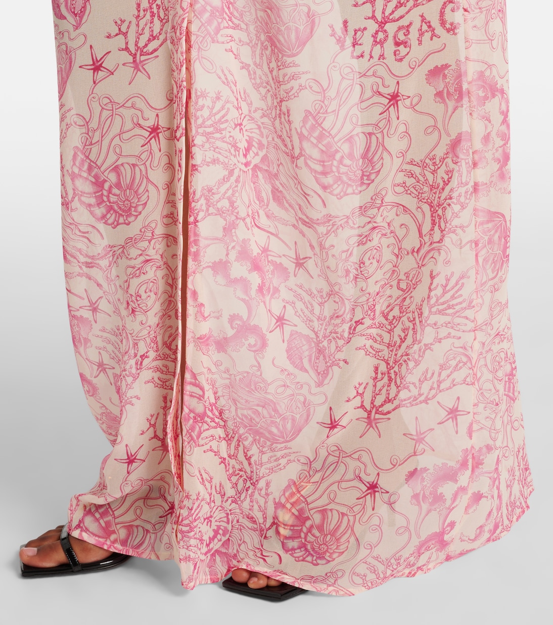 Robe chemise imprimée | Versace