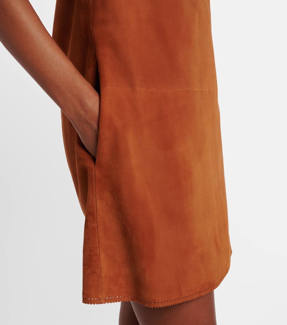 Vestido corto de ante | Versace
