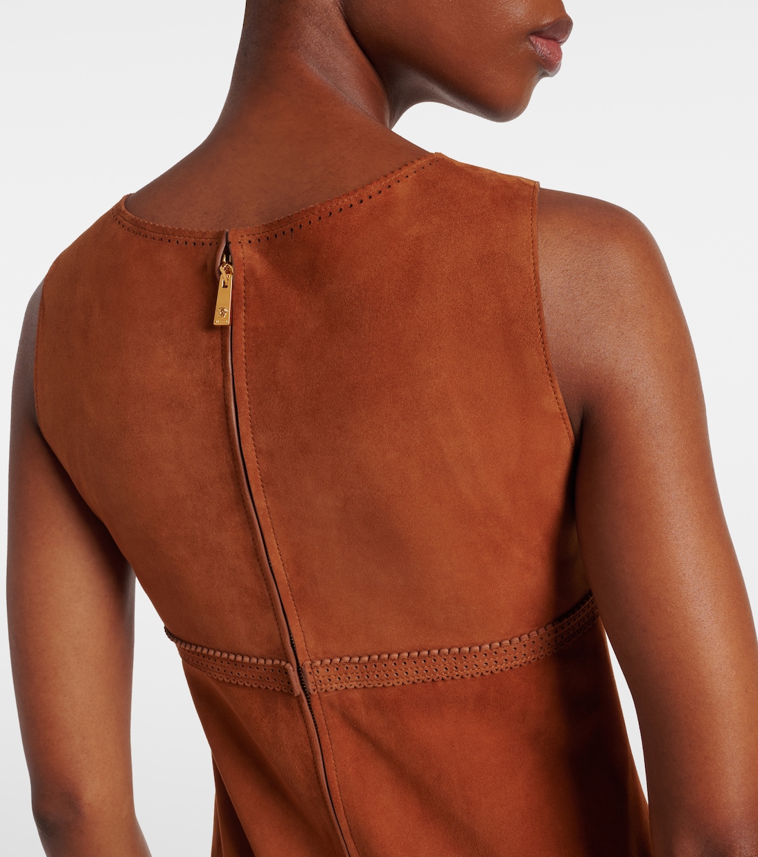 Vestido corto de ante | Versace