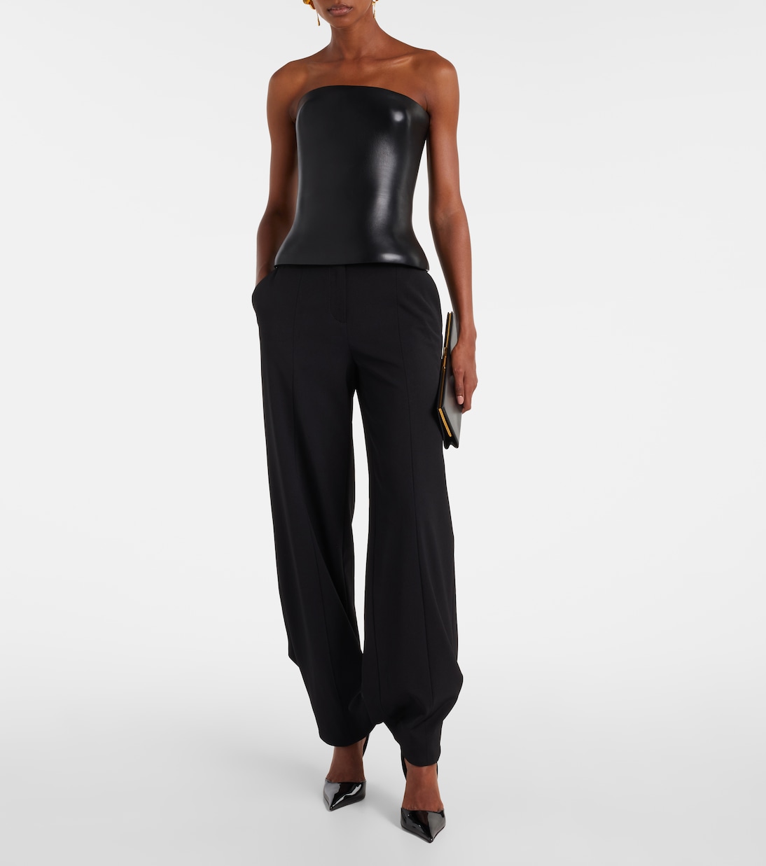 Molded 레더 코르셋 탑 | Jean Paul Gaultier