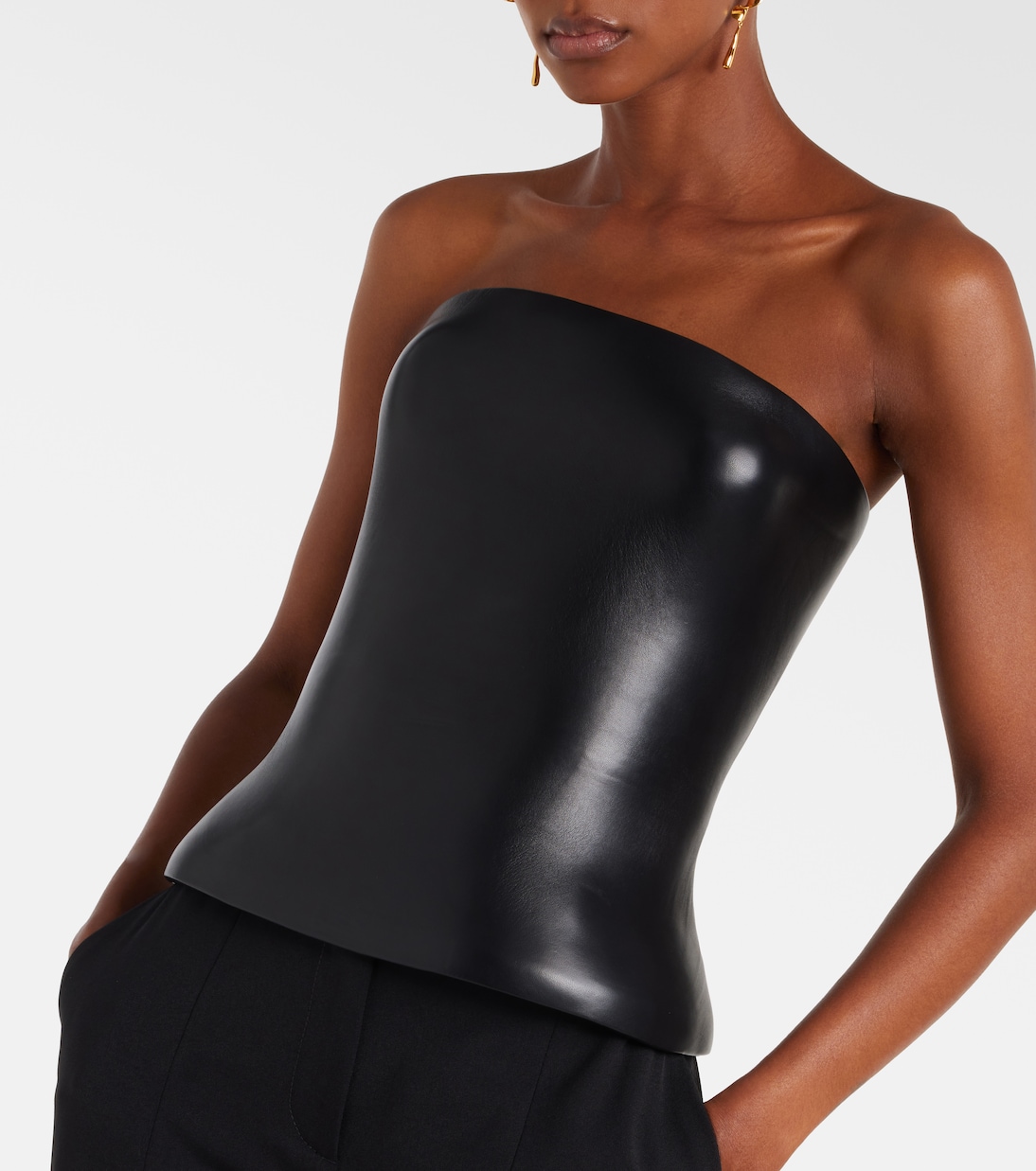 Molded 레더 코르셋 탑 | Jean Paul Gaultier