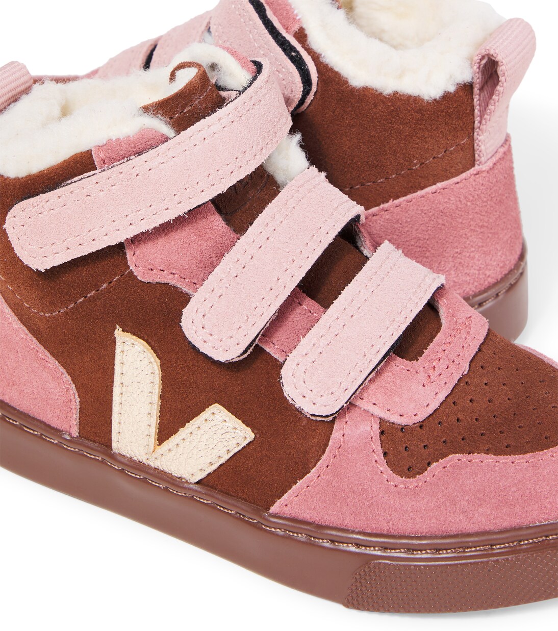 V-10 suede high-top sneakers | Veja Kids