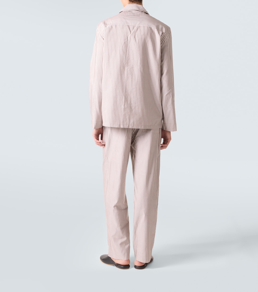 Striped silk, cotton, and cashmere pajamas | Zegna