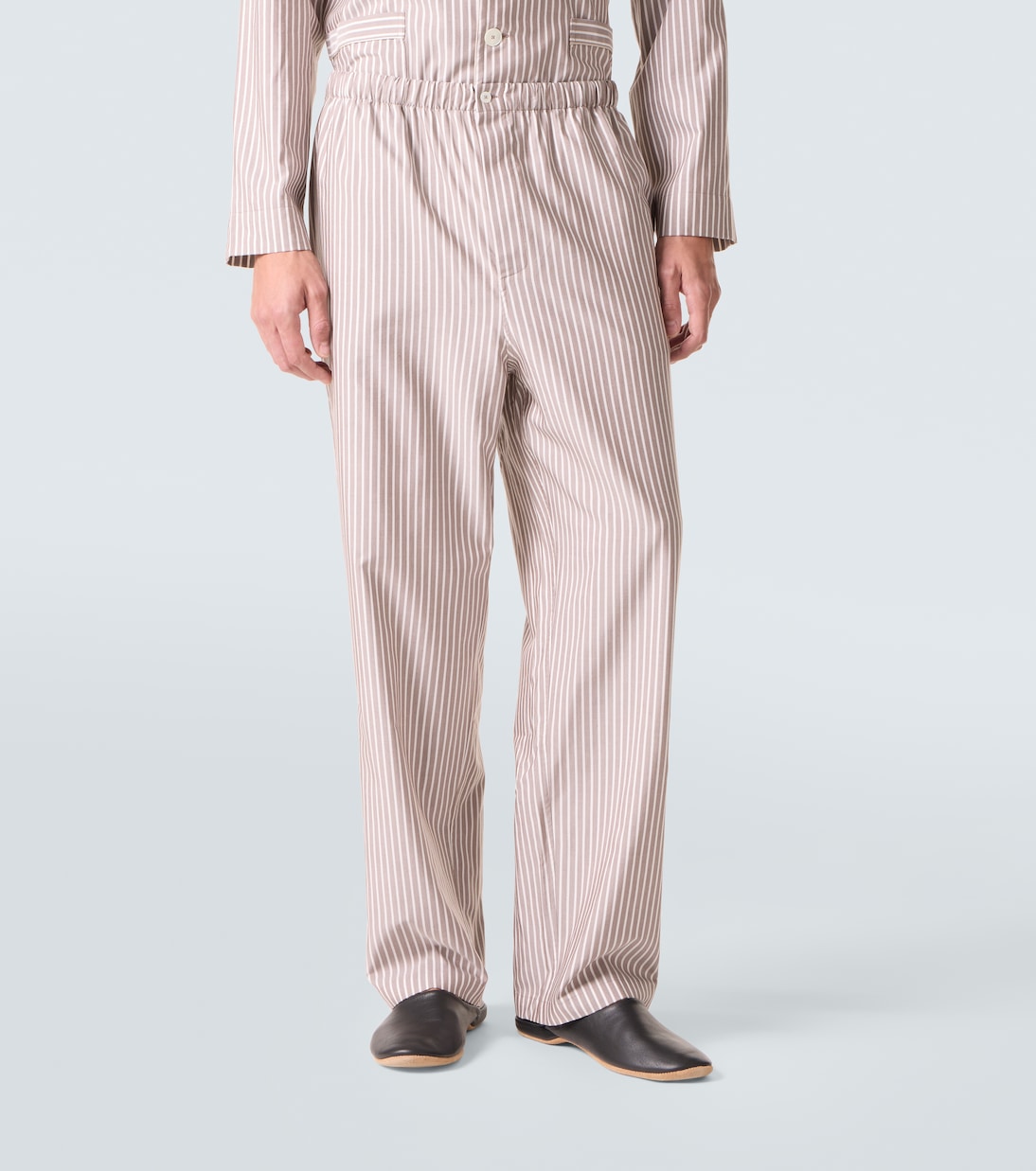 Striped silk, cotton, and cashmere pajamas | Zegna