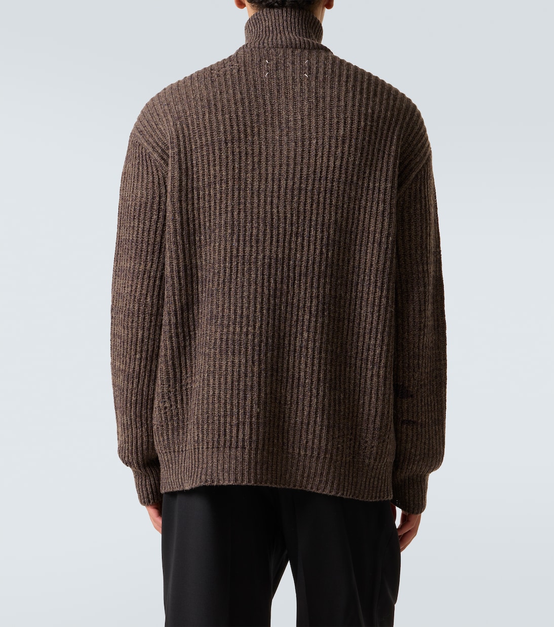 Wool and cotton half-zip sweater | Maison Margiela