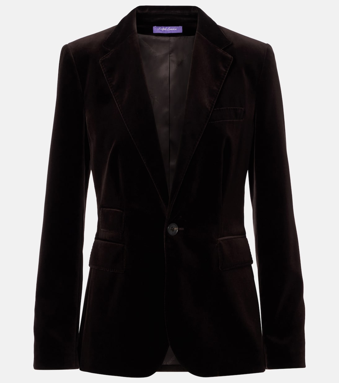 Blazer de terciopelo en mezcla de algodón | Ralph Lauren Collection