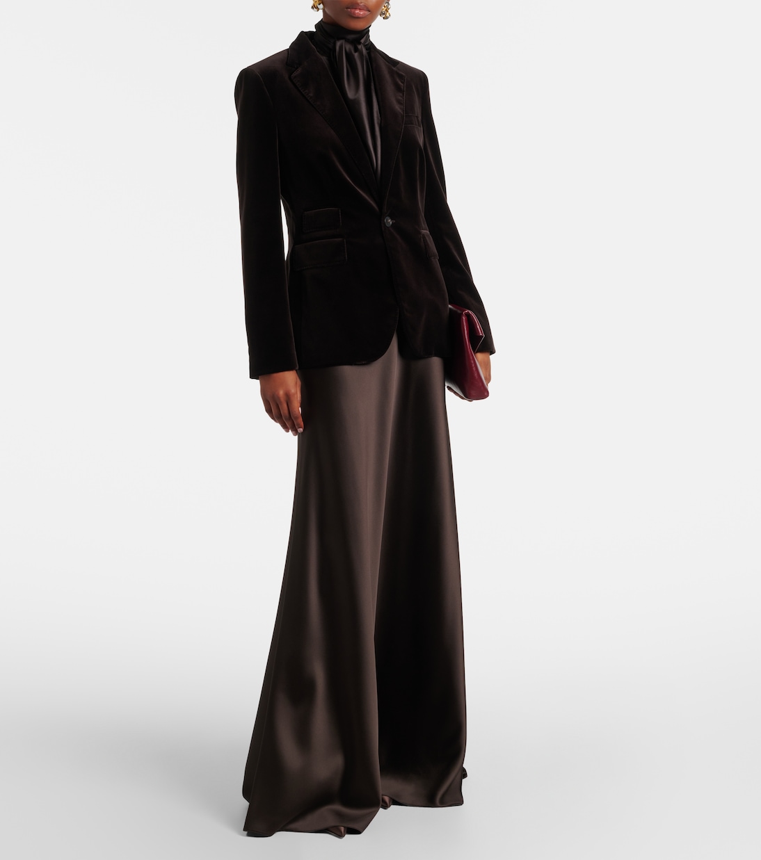 Blazer de terciopelo en mezcla de algodón | Ralph Lauren Collection